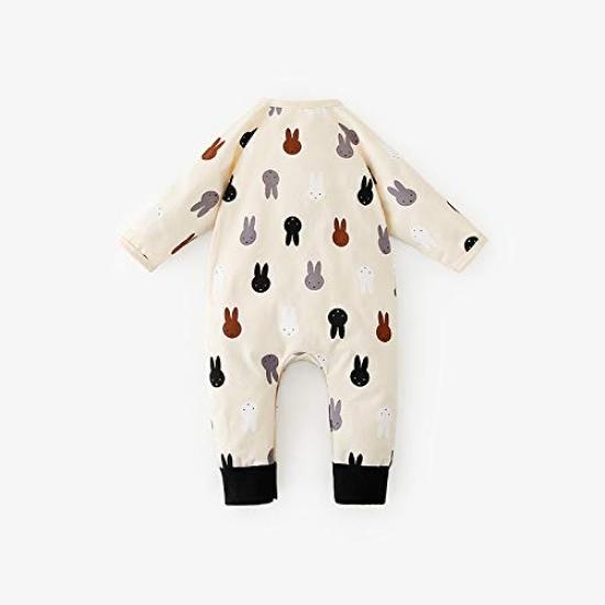 Baby Long Sleeve Newborn Unisex Pajamas for Boys and Rabbit Apricot Size 24M Clothes, Romper, Spring/Autumn Coverall, Girls, Pre-birth Gift, Print,