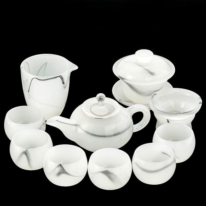 Ink Fragrance Glazed Kung Fu Tea Set