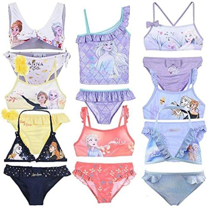 Badedrakt Bikini 2 deler - Disney - Frozen 2 - Lilla - Jente - Offisielt produkt