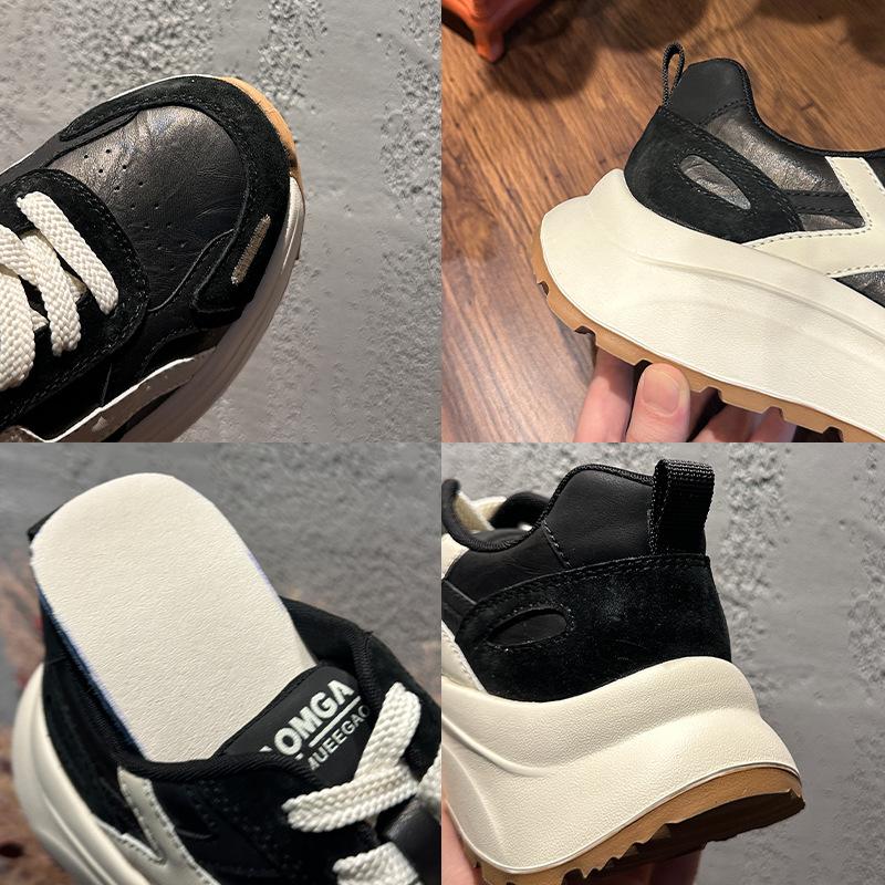 Schaumstoffsohle Deutsche Trainingsschuhe Damen Frühling Retro Sport Forrest Gump Schuhe Damen Lässig Vielseitig Plateau Dad Shoes sind trendy und cool
