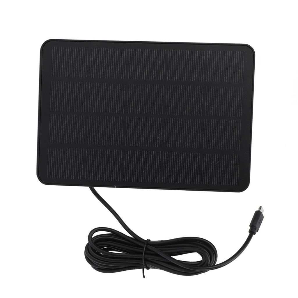 Solar Panel Charger 4W 5V High Conversion Rate Portable Outdoor Waterproof Solar Panel for Low Power Appliances