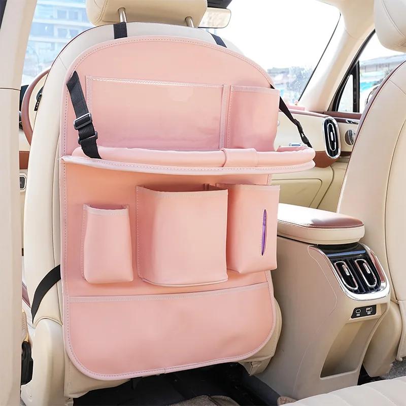 

1PC Car seat back anti-dirt wear anti-kick mat multi-functional storage bag Back seat children s table storage bag