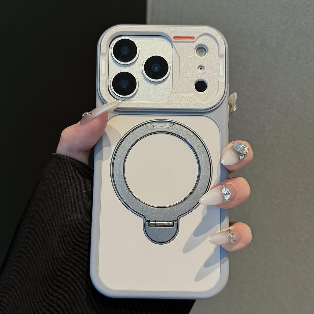 Applicable To Apple 17 Rotating Bracket Mobile Phone Case Yadun 360 Contrasting Color iPhone16ProMax Mobile Phone Case