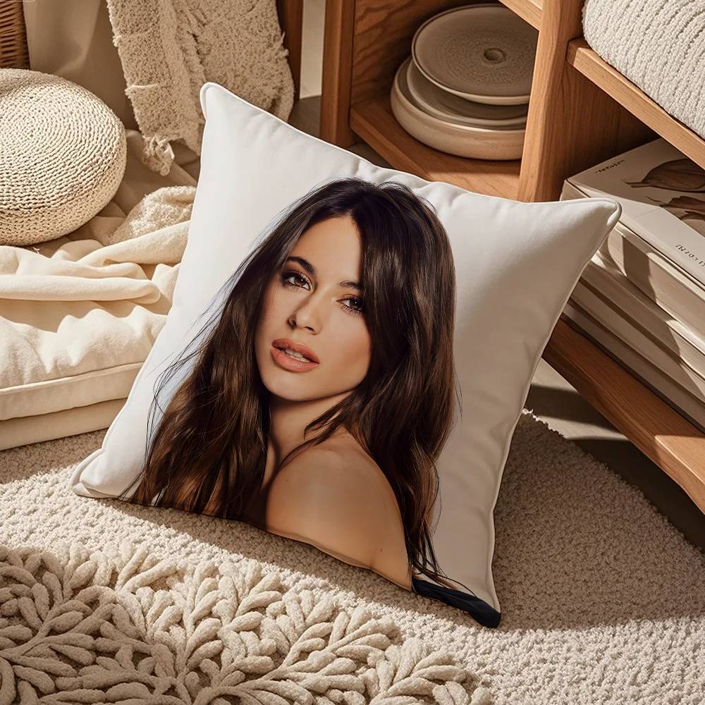 M-Martina Stoessel Tini Anime Pillow Case Comfort Sofa Bed Silky Elegant Invisible Zipper Custom Decorative Cushion Cover