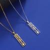 Hieroglyphs Cartouche Necklace Stainless Steel Egyptian Ankh Eye of Horus Egypt Goddess Wing Necklaces Spiritual Jewelry