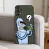 F-Futurama Funny B-Bender   Phone Case For Samsung S25,S24,S21,S22,S23,S30,Ultra,S20,Plus,Fe,Note,10,9,5G Black Cover