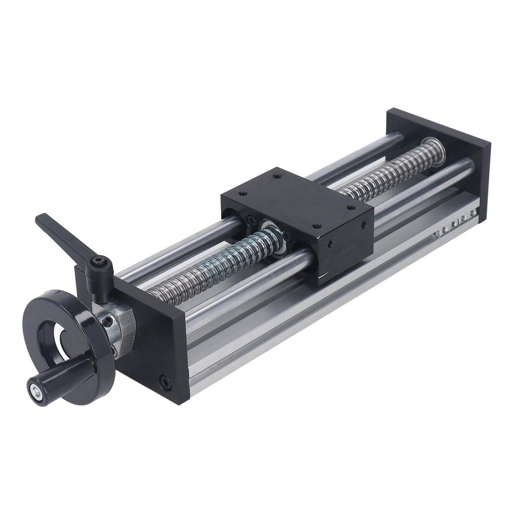 Lineare Bühne Aktuator 200mm Hub Aluminiumlegierung Manuell Kugelgewindetrieb Lineare Schienenführung Gleitbühne mit Handrad