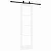 ORKDAL Sliding Door White 61 X 198.5 Cm Solid Pine Wood and Glass