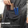Double-sided Waterproof Black/Transparent Apron Barber Uniform Salon Hairstylist Apron Hairdresser Vest For Beauty Salon Nail
