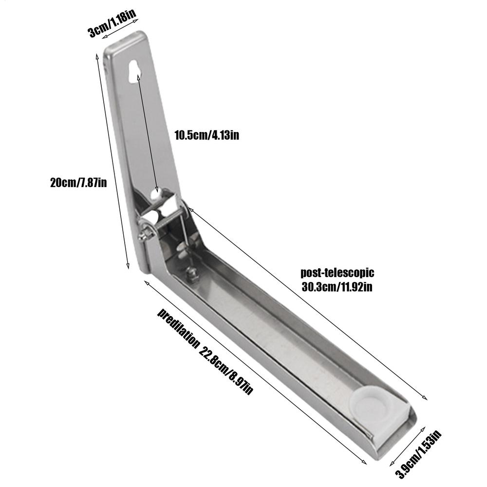 Expandable Microwave Oven Shelf Stainless Steel Foldable Stretch Oven Bracket Holder Adjustable Foldable Microwave Oven Wall