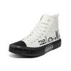 Kappa Artist Graffiti Durable Breathable High-Top Canvas Shoes Unisex sneaker Dark-Gray K0CX5VS80D-012