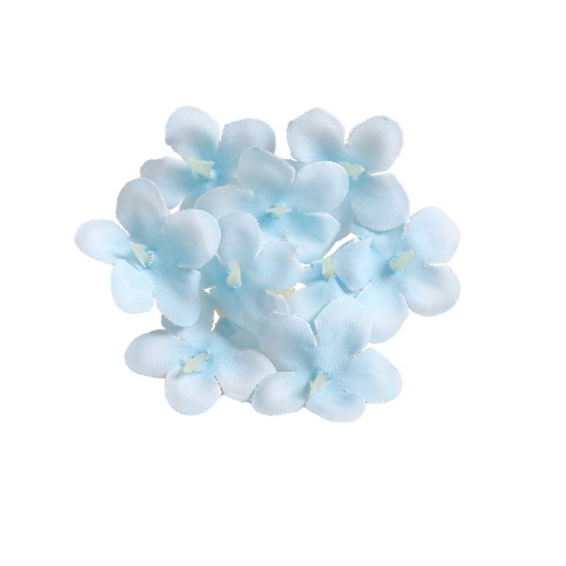4cm 20Pcs Daisy Flower Heads Silk Hydrangea Artificial Flowers for Wedding Home Decoration DIY Christmas Wreath Gifts Accessory