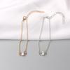 Minimalism Crystal Women Bracelets Gold Chain Short Small Bangles for Ladies bracelet femme Fashion Hand Jewelry