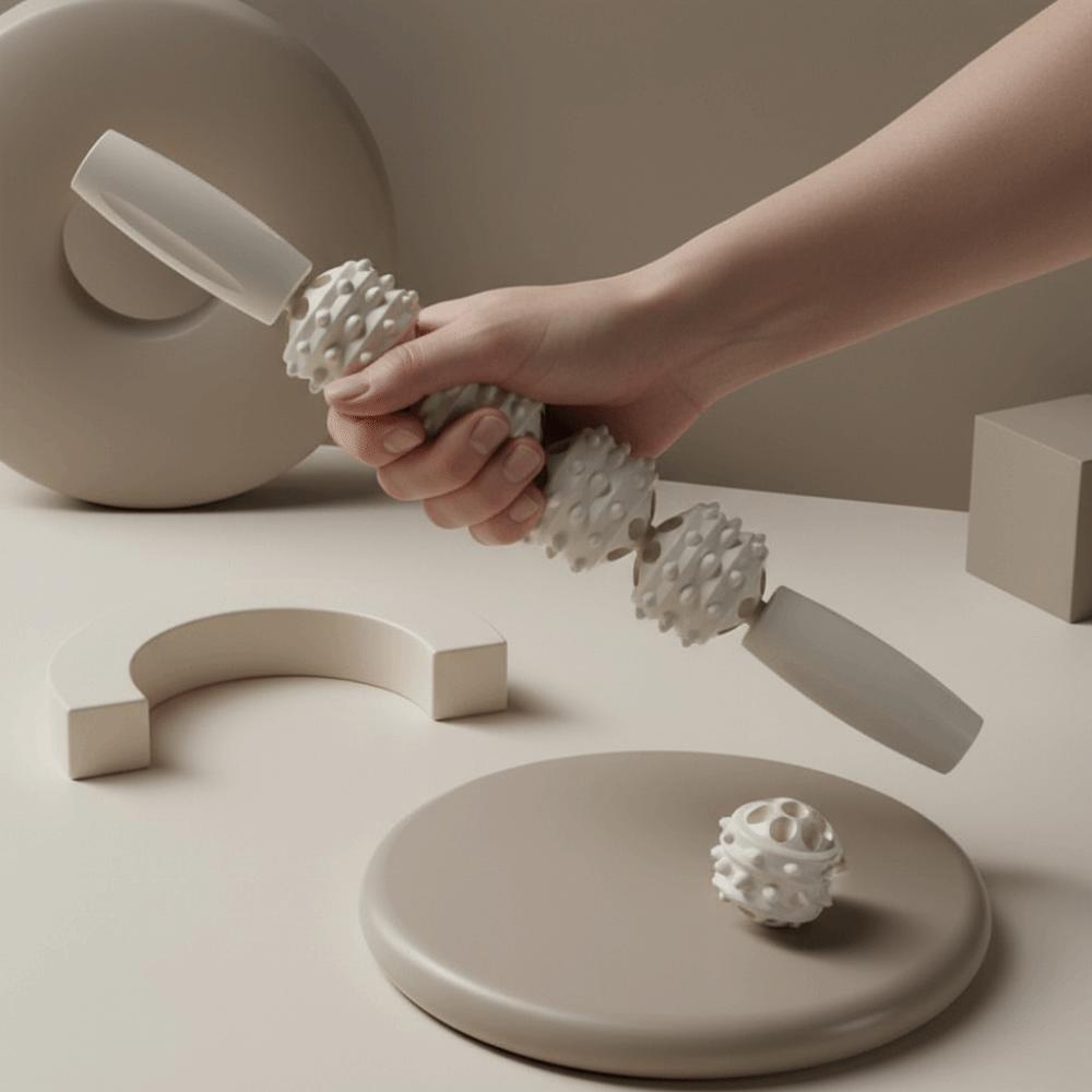 Body Slimming Handheld Fascia Tool Muscle Massage Massage Stick Roller  Fitness Equipment