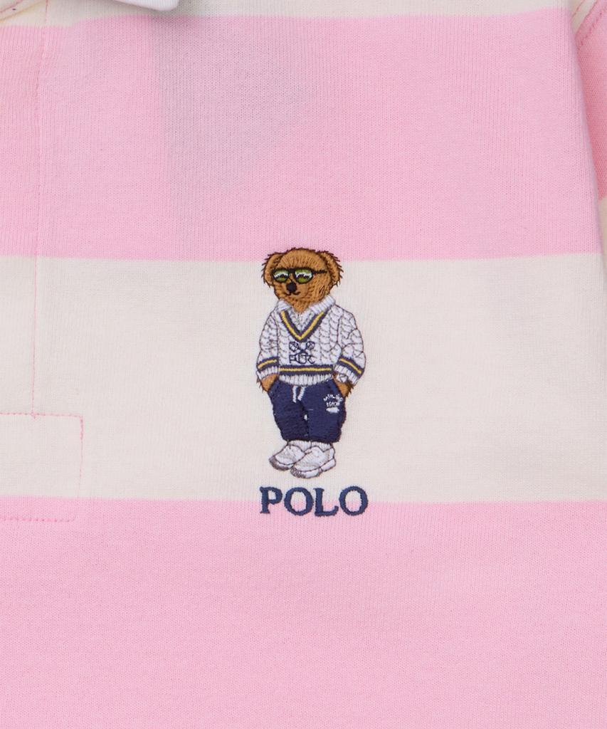 POLO RALPH LAUREN Classic Fit Polo Bear Jersey Rugby Shirt - Pink