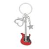 Y2K Electric Guitar Star Bass Keychain - Retro American Style Bag Charm