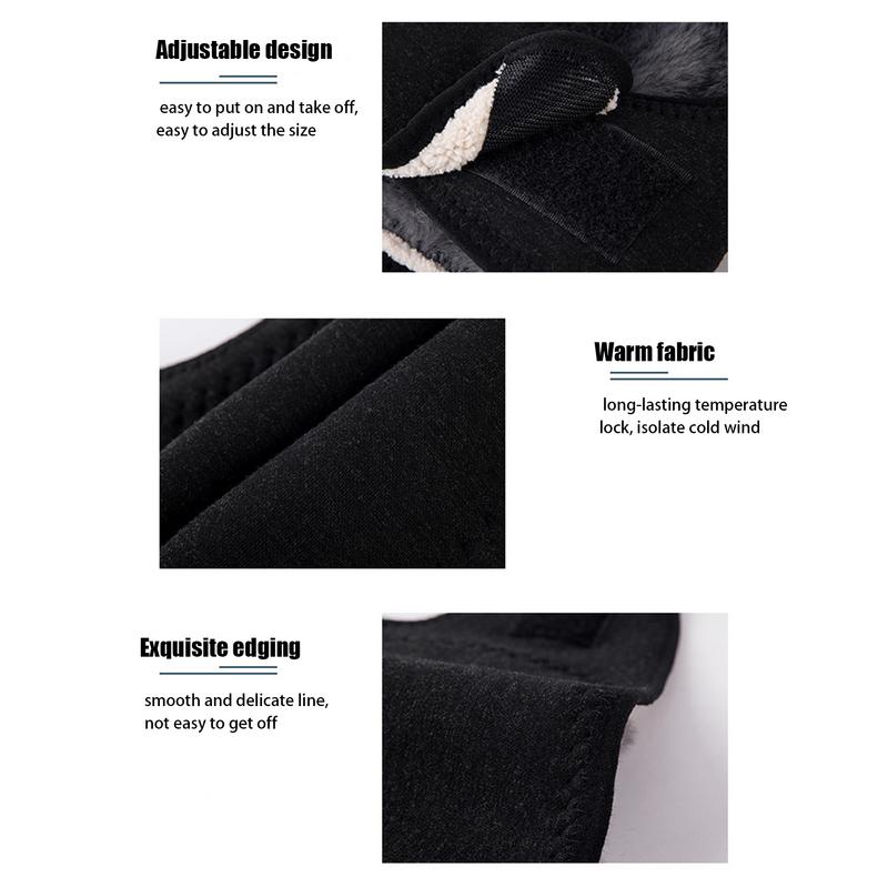 1pc Gray Winter Warm Knee Pads For Women Leg Warmers Men Old People Cold Leg A rthritis Kneepad Knee Support Cycling Ski Running