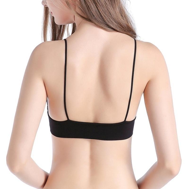 Pevná dámská bezešvá podprsenka s vycpávkou, pružná, sexy, ležérní