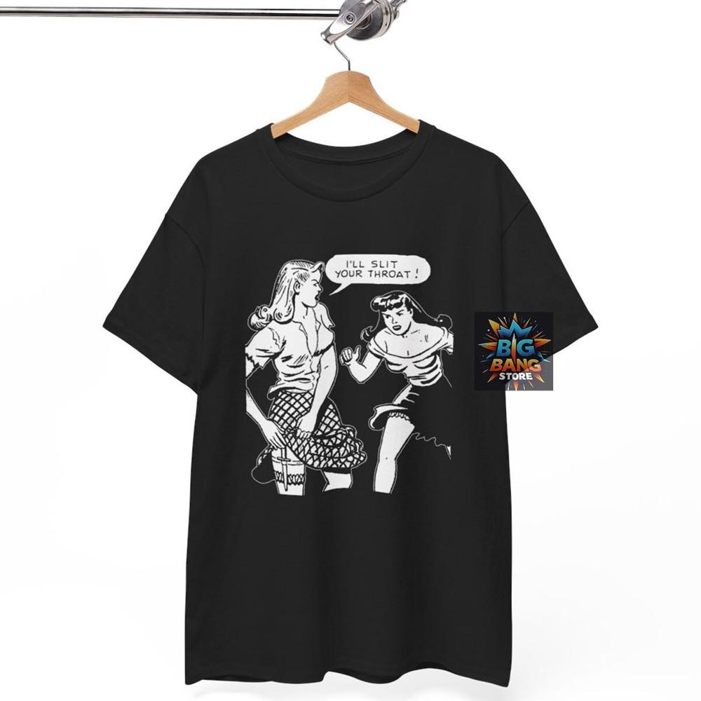 Girl Fight T-Shirt, Music Band Rock Punk Metal, Unisex Tee