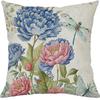 Floral Watercolor Pillow Covers,Jars & Dragonflies Decor ,,sofa and chair cushion covers, home bedroom room decoration