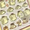 Cute Sanrio Kuromi My Melody Cinnamoroll 3D Relief Stickers Kawaii Cartoon Crystal Decoration Sticker DIY Laptop Phone Toy Gift