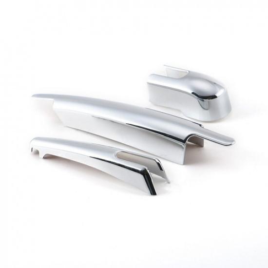 For Jeep Renegade 15-2023 Bright Chrome Tail Rear Window Wipers Cover Trim 3PC