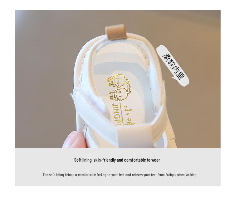 Sandale de vară pentru bebeluși: Pantofi cu Talpă Moale, Antiderapanți, Anti-Lovire pentru Bebeluși 0-12 Luni