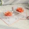 Elegant 3D Flower Greeting Card Romantic Romantic Wedding Card  For Wife Mother Sister