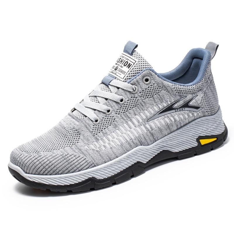 Autumn new fly-woven breathable sports casual shoes low-top mountaineering men's shoes running shoes non-slip, light and comfortable