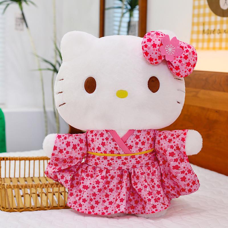 Sanrio Kt Cat Plush Toy With Sakura Kimono For Collectors And Gift Giving