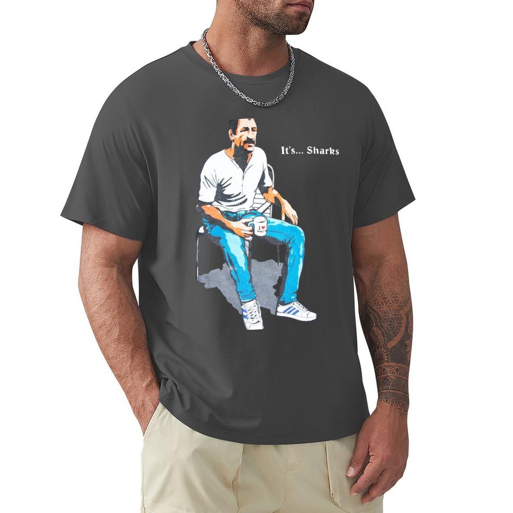Humor T Shirt Cotton Paul Sykes - Its Sharks T-Shirt Vintage T Shirt Design Your Own Plain T Shirts Men Fashion Mens