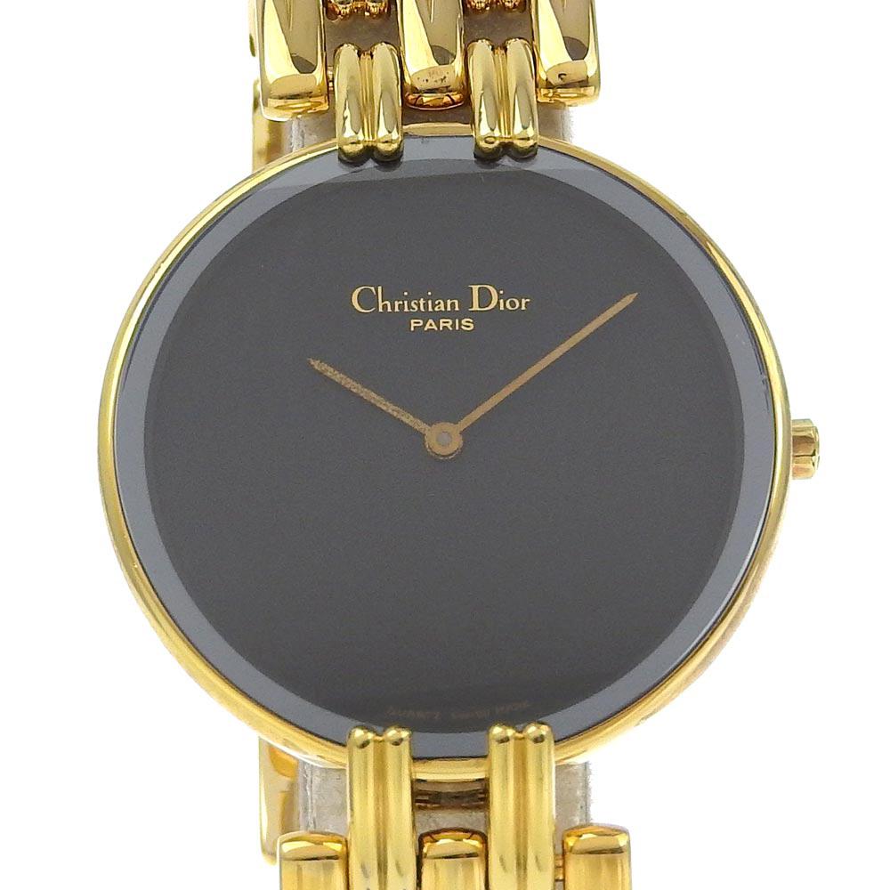 

Dior Bagira Watches 47154-3 gold/black blackDial Plated Gold Quartz Analog display Boys Used