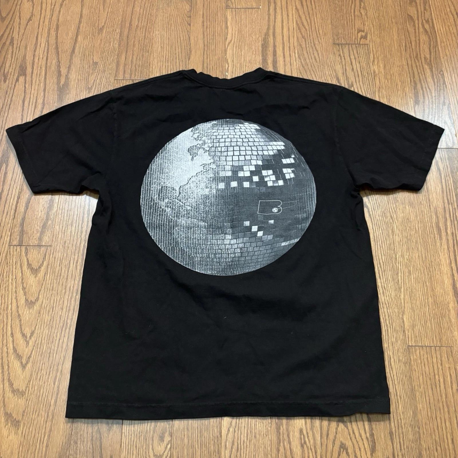 

Beyoncé Renaissance Shirt Disco Ball Globe Tee Black Double Sided - Large S