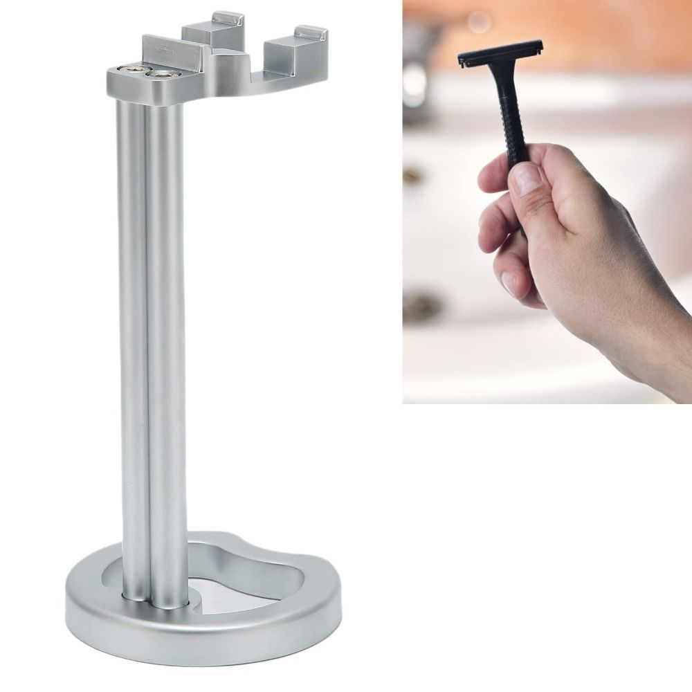 Keeps Bathroom Organized Men 's Shaving Stand Holder Manual Razor Storage Stand  Barbershop