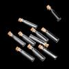 10pcs Glass Wish Bottle Clear Cylinder Mini Jar Diy Decoration For Potpourri Perfume Pendant Gift Glass Bottle With Cork