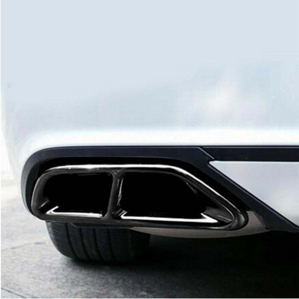 2x svart titan bakcylinder avgasrörsskydd för Honda Accord 2018-2021