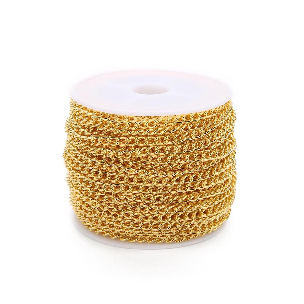 Οβάλ Επιμεταλλωμένη Σιδερένια Αλυσίδα Κρεμαστό Κορδόνι Κολιέ DIY Ημιτελής Μεταλλική Αλυσίδα.