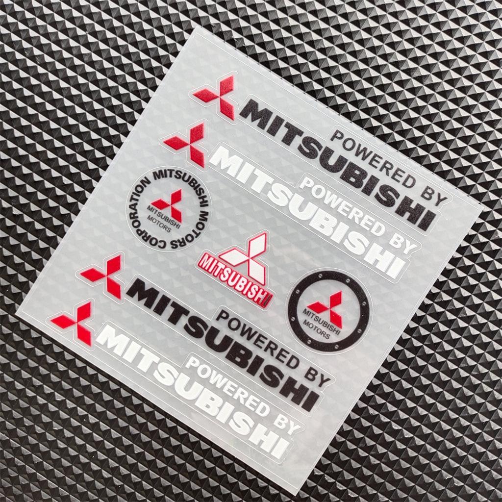 3D Reflective Vinyl Car Motorcycle Stickers Decals For Mitsubishi EVO Ralliart Triton Ex Star Mirage Jinxuan Galant ASX Sticker