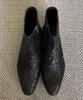 Joenshoe Glitter Side Zipper Boots Black