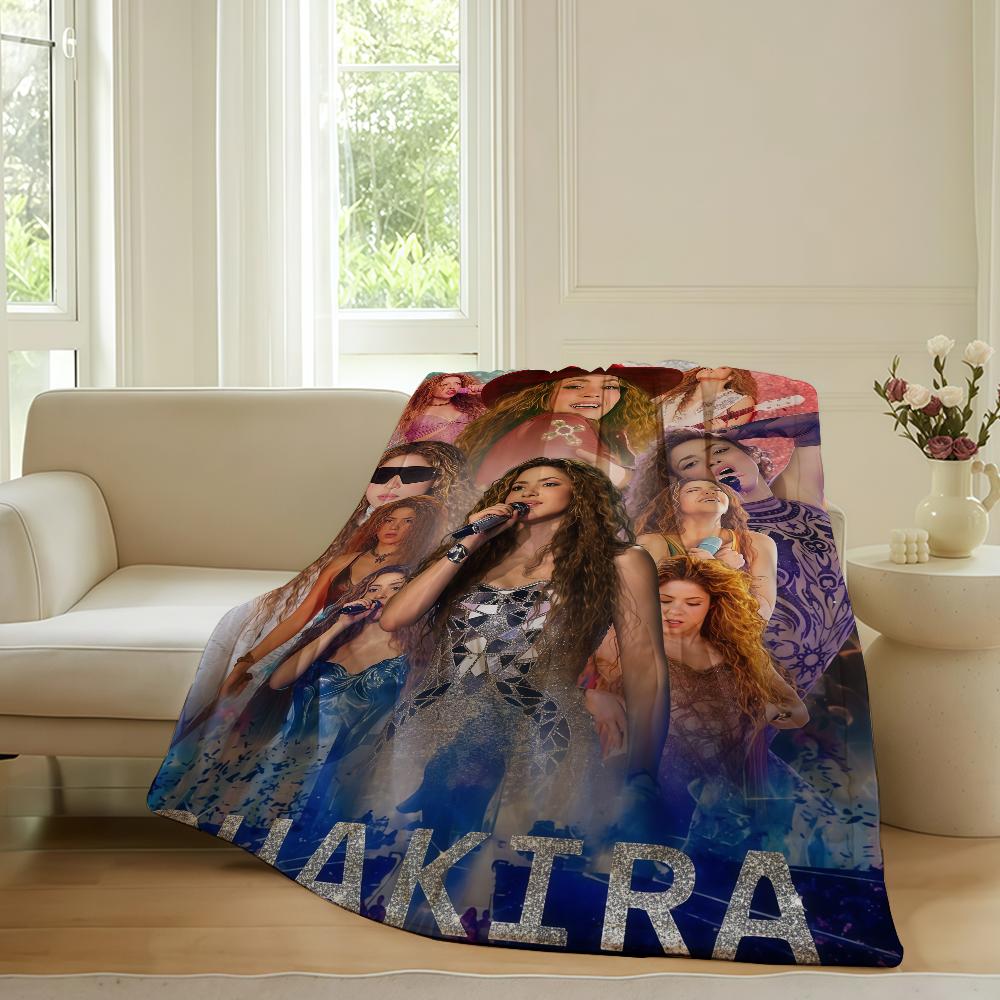 Kolumbianische Sängerin S-Shakira Decke Für Sofa Büro Bett Flugzeug Reisen Schlafen Lesen Entspannen Camping Weich Und Warm
