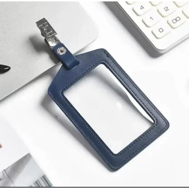 Leather Work Card  Cover Card Clip Cowhide Nameplate Cowhide Nameplate Elevator  Access Control School  Doctor Bus Card