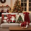 Plush Decorative Pillowcase 45*45cm Throw Pillow Cover Elegant Christmas Cushion Cover  Home Decor