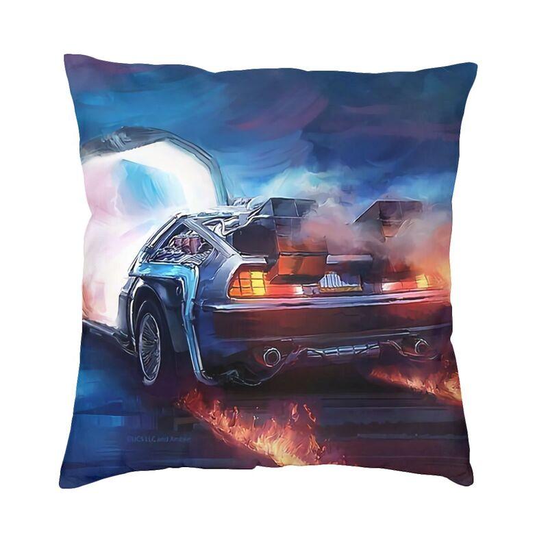 Back To The Future Cushion Covers Sofa Decoration 1980s Great Scott The Time Machine Square Throw Pillow Case 40x40