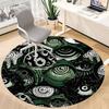 1pc Eyes Pattern Office Round Area Rug, Indoor Mat Suitable For Office, Under Office Chairs Bedroom Living Room Home Decor, Room Deco 112