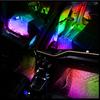 1 IN 4 Car Foot Lamp Symphony Car Interior Light Decorative Atmosphere Lights USB App Control Ambient Neon Light