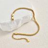 Stainless Steel Mesh Strap Anklet for Women,Gold Color Chain Anklets,Fashion Foot Leg Bracelet Jewelry Gift