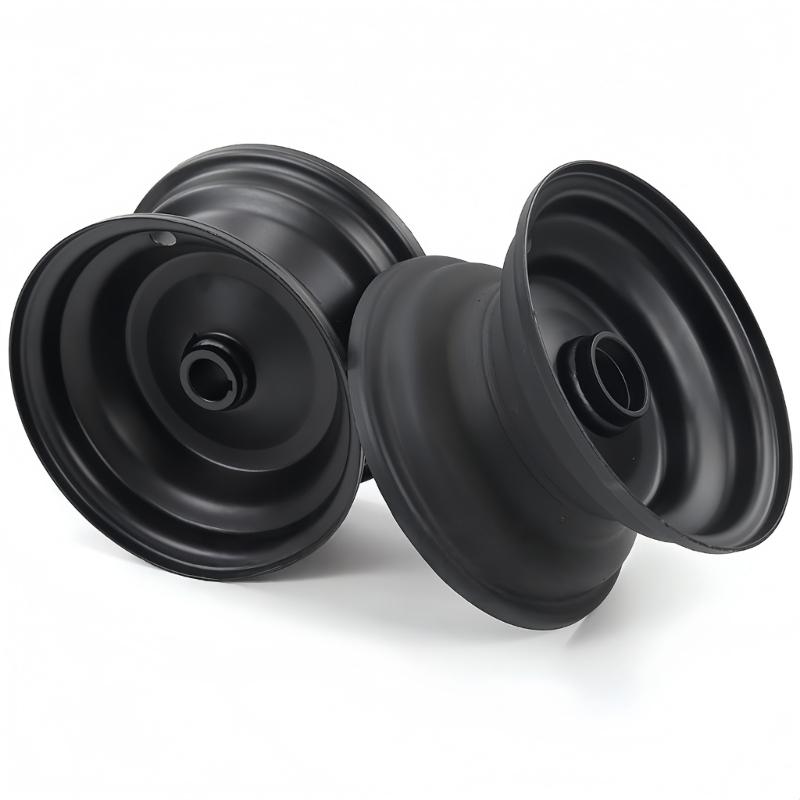 Front/Rear 6in Iron Wheel Hubs Off Road Vehicle Accessories Vibration Reduction Easy Assembly Long Lasting