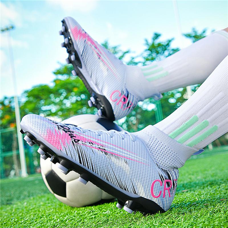 Low-Top Non-Slip Sports Soccer Sneakers Anti-slip TF/FG Football Boots Men's Soccer Shoes Breathable Outdoor Grass Soccer Boots