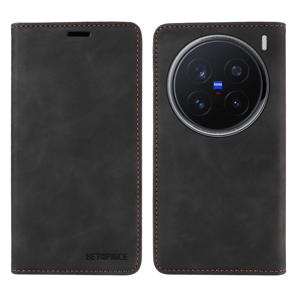 BETOPNICE 003 For vivo X200 Pro 5G Wallet Case Leather Phone Cover with Stand