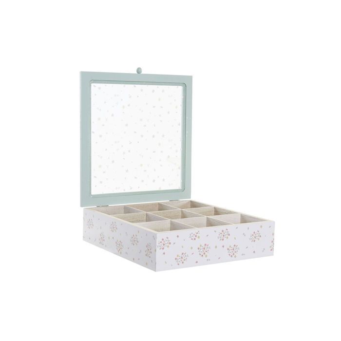 Boîte pour infusions DKD Home Decor 24x24x7 cm (x3)